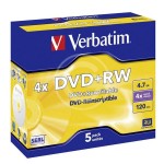 DVD+RW 43229 VERBATIM 4.7GB 4X JCASE