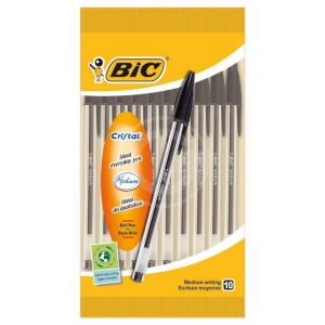 BLISTER BIC CRISTAL NERO 10PZ