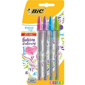 BLISTER BIC CRISTAL CLORI FASHION 4 COL