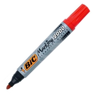 BIC PERMANENT MARKER ROSSO 2000