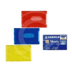 PORTACARDS PLASTICA RIGIDA CM. 8,5X5,4