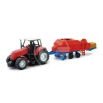 1:32 DC FARM TRATTORE WITH TRAILER 4 ASS