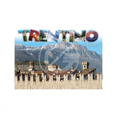 CARTOLINA F/TO 12X17 FUSTELLATA TRENTO