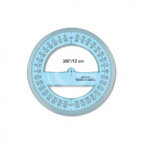 GONIOMETRO TECNOSCHOOL 360° 12 CM.