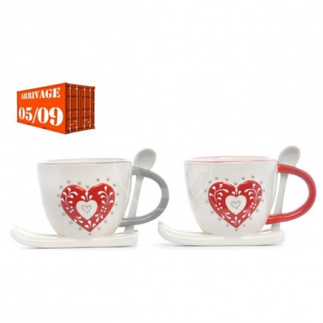 TAZZA THE CON CUCCHIAIO CON CUORE