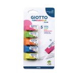 BLISTER 5 GOMME FLUO HAPPY GIOTTO
