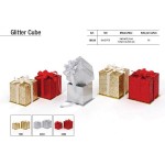 GLITTER CUBE BOX SET 2PZ.14X14X12.50+11,