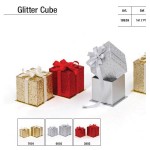 GLITTER CUBE BOX SET 2PZ.14X14X12.50+11,