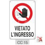 CARTELLO PVC "VIETATO L'INGRESSO"