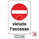CARTELLO PVC "VIETATO L'ACCESSO"