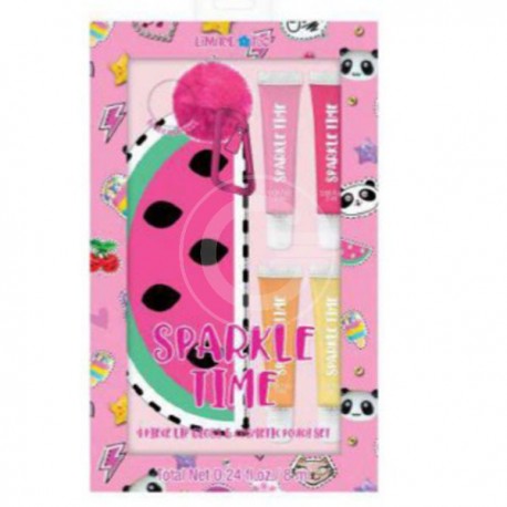 LIPGLOSS AND COSMETIC POUCH SET